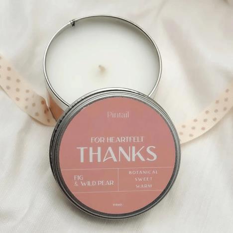 Pintail Candles Heartfelt Thanks Tin Candle Extra Image 3 Preview